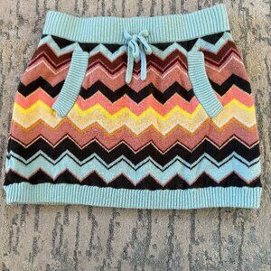Missoni for Target 20th Anniversary Girls Knit Skirt Size S Chevron Zig Zag